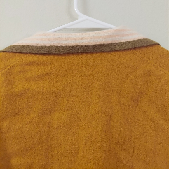 Madewell Colorblock Polo Sweater- 100% Merino Wool! - Picture 6 of 8